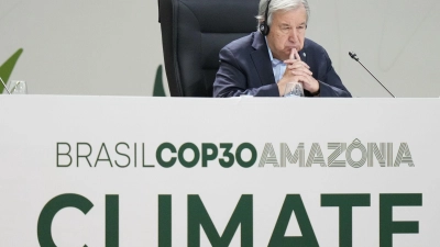 Ernster Warner: UN-Generalsekretär Guterres (Foto: Fernando Llano/AP/dpa)