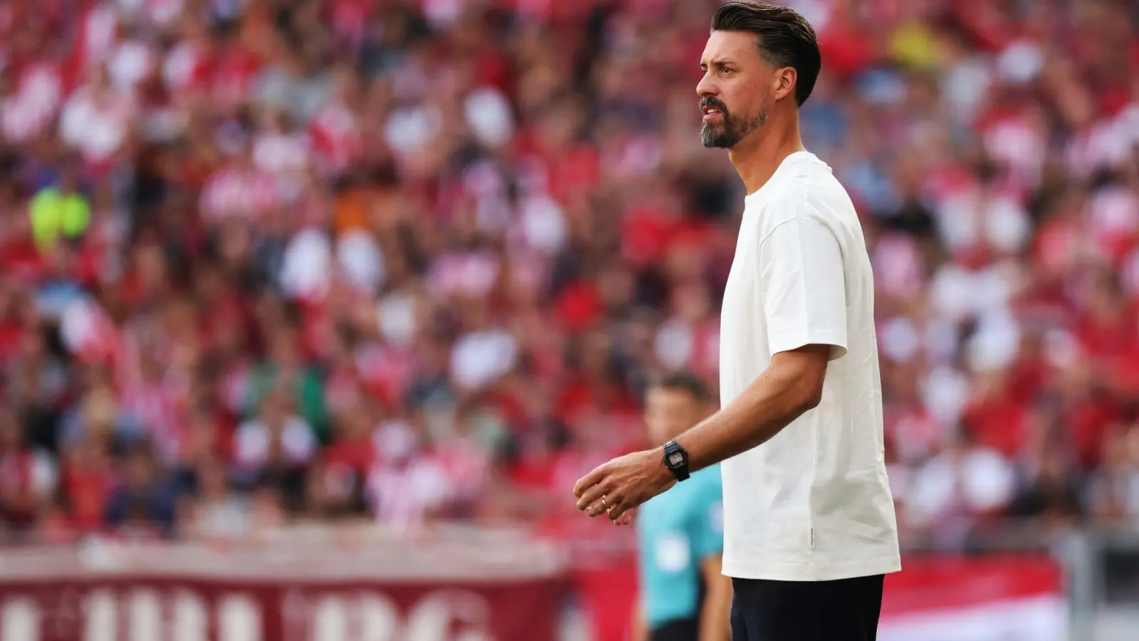 Erstes Bundesligaspiel als Trainer: Sandro Wagner. (Foto: Philipp von Ditfurth/dpa)