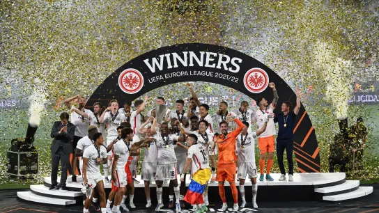 Eintracht Frankfurt hat die Euopa League gewonnen. (Foto: Arne Dedert/dpa)