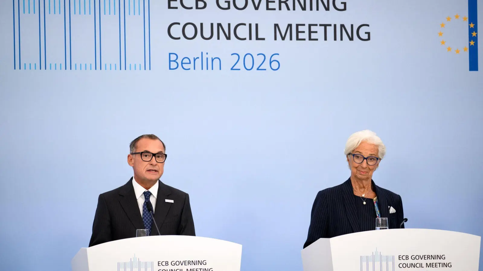 EZB-Pk nach Ratssitzung in Berlin (Foto: Bernd von Jutrczenka/dpa)