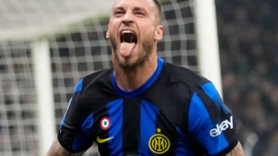 Marko Arnautovic schoss Inter nach Einwechslung in Führung. (Foto: Luca Bruno/AP/dpa)
