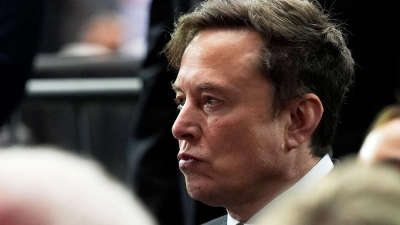 Schießt weiter gegen die britische Regierung: Techmilliardär Elon Musk.  (Foto: Julia Demaree Nikhinson/AP/dpa)