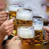 Das Wiesnbier wird eigens für das Volksfest gebraut und ist mit etwa sechs Prozent Alkoholgehalt besonders stark. (Archivbild) (Foto: Matthias Balk/dpa)