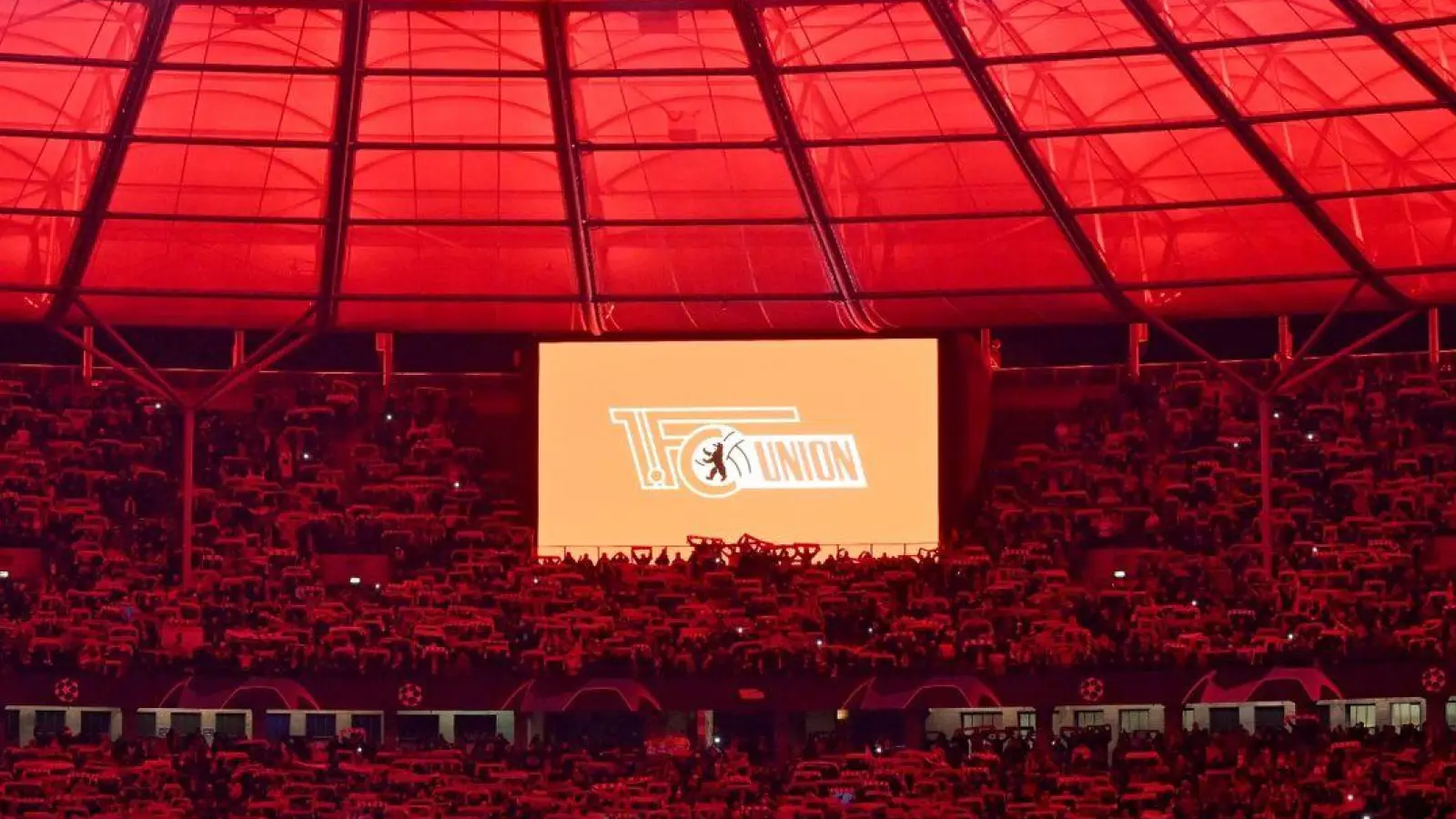 Für die Champions League zog Union Berlin ins Olympiastadion um. (Foto: Soeren Stache/dpa)