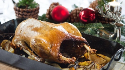 Wenn die Gans aus dem Ofen kommt, sollte sie erst einmal noch ruhen. (Foto: Tobias Hase/dpa-tmn)