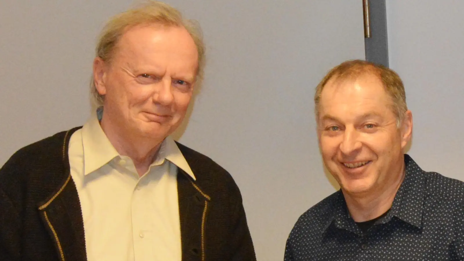 Der Chef und sein designierte Nachfolger: Wolfgang Schicktanz (links) und Armin Pfisterer. (Archivbild: Ulrich Brühschwein)