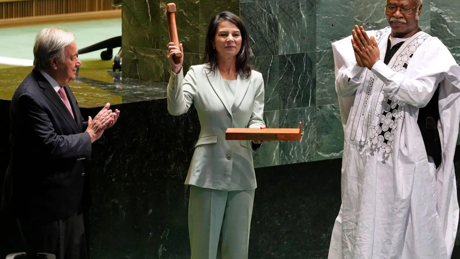 Annalena Baerbock ist jetzt Präsidentin der UN-Vollversammlung.  (Foto: Seth Wenig/AP/dpa)