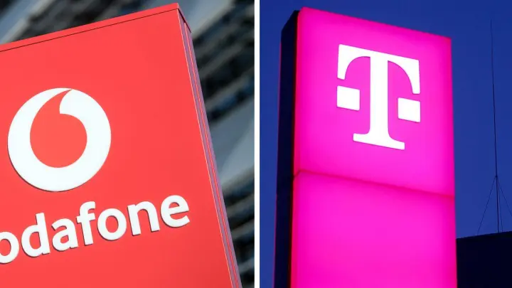 Die sogenannten Zero-Rating-Tarife oder Nulltarif-Optionen der Deutschen Telekom und Vodafone verstoßen gegen die Netzneutralität. (Foto: Federico Gambarini/Oliver Berg/dpa)