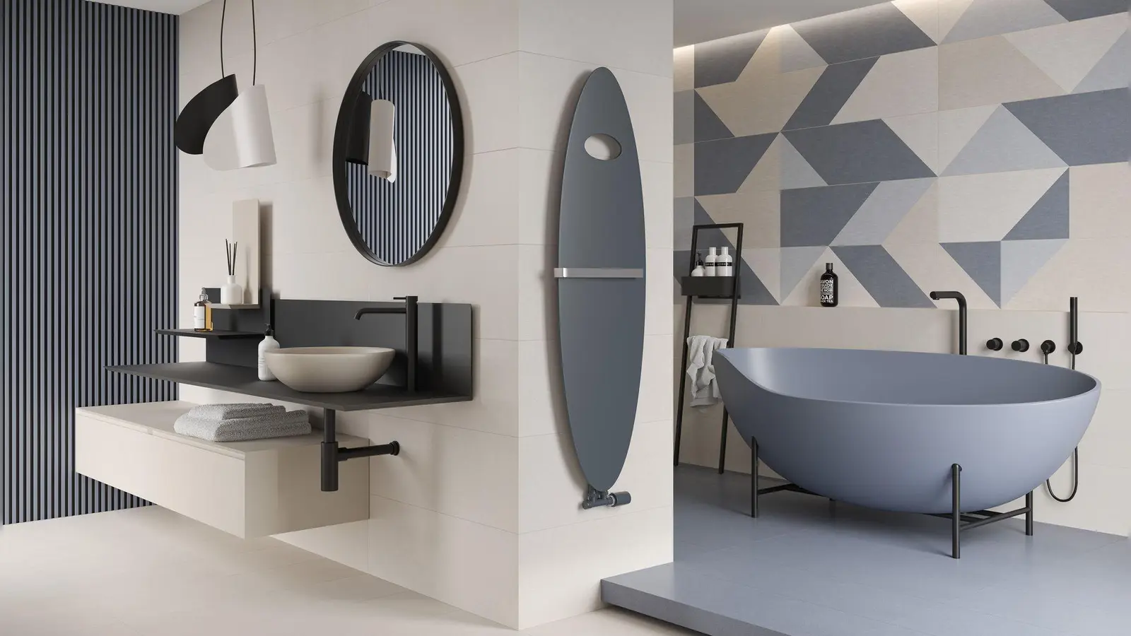 Ton in Ton statt Weiß: So passt der Heizkörper zum Farbkonzept. (Foto: Purmo/dpa-tmn)