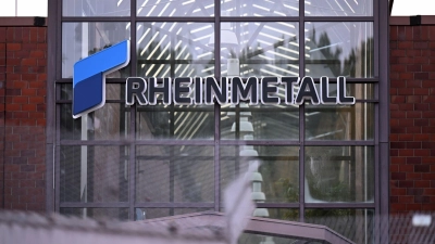 Werktor von Rheinmetall in Unterlüß. (Foto: Wolf von Dewitz/dpa)