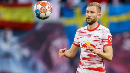 Wird mit dem FC Bayern in Verbindung gebracht: Der Österreicher Konrad Laimer in Aktion für RB Leipzig. (Foto: Jan Woitas/dpa)