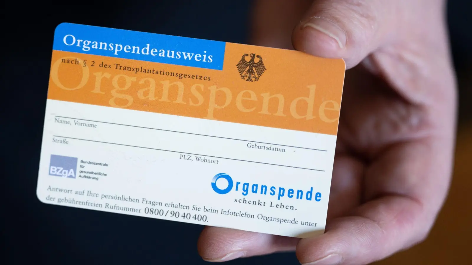 Ministerin Warken ruft zu Bereitschaft für Organspenden auf. (Symbolbild) (Foto: Hendrik Schmidt/dpa/dpa-tmn)