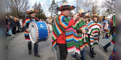 Für ein gutes Faschingsklima sorgte der Musikverein Neunstetten Stadtkapelle Herrieden mit seinen Klängen. (Foto: Peter Zumach)