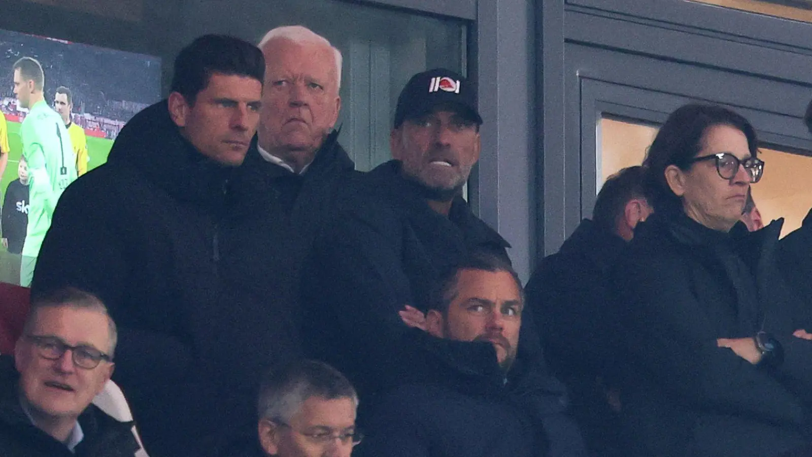 Jürgen Klopp auf der Tribüne des Leipziger Stadions. (Foto: Jan Woitas/dpa)