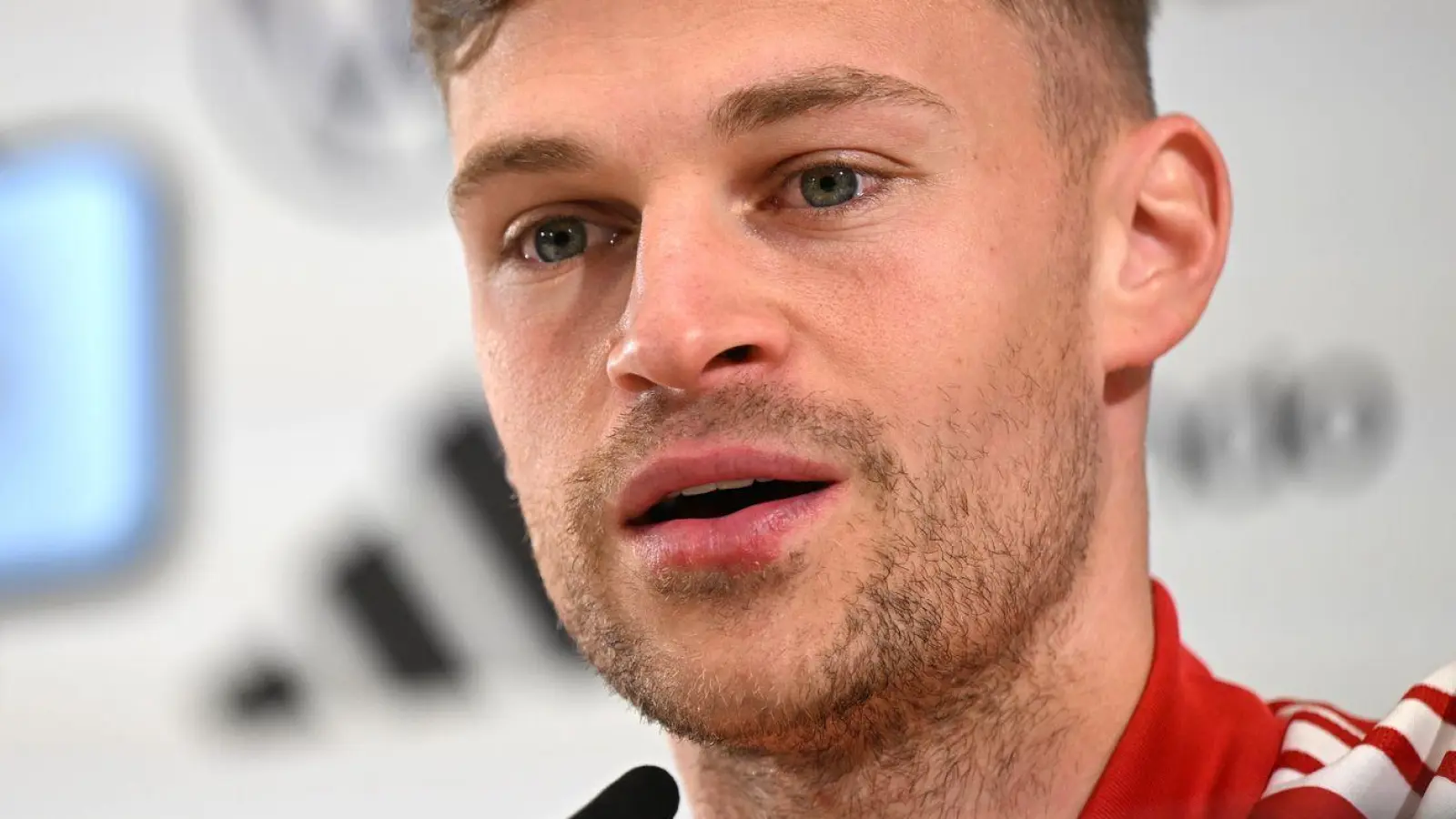 Joshua Kimmich geht als Kapitän auch verbal voran.  (Foto: Federico Gambarini/dpa)