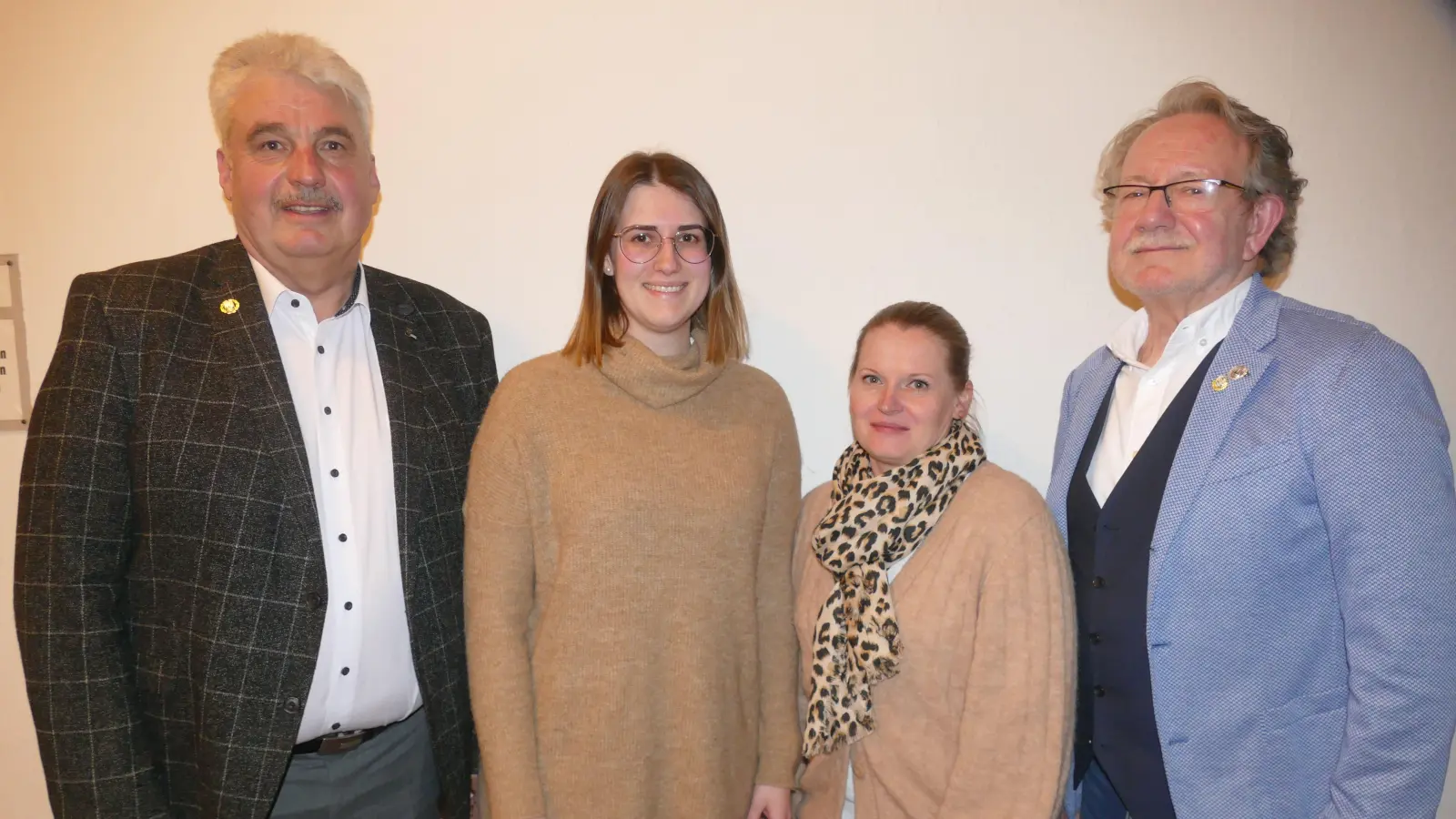 Der amtierende Vorstand des TV Bad Windsheim (von links): Jürgen Müller, Tanja Schuh (Schriftführerin), Andrea Hegwein und Hans-Jürgen Braun. (Foto: Helmut Meixner)