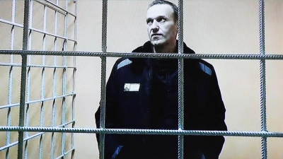 Alexej Nawalny ist bereits seit zwei Jahren inhaftiert. (Foto: Evgeny Feldman/Meduza/AP/dpa)