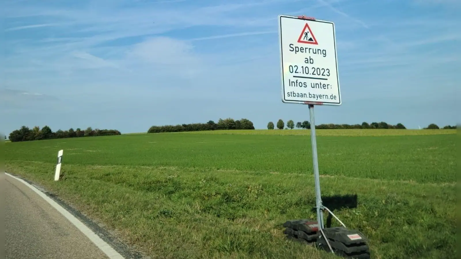 Das Foto entstand bei Reichelshofen. Ab Montag ist von dort die Strecke bis Langensteinach gesperrt. (Foto: Maria Beigel)