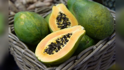 Die Kerne der Papaya haben eine pfeffrige Note - ideal zum Würzen herzhafter Gerichte. (Foto: Andrea Warnecke/dpa-tmn)
