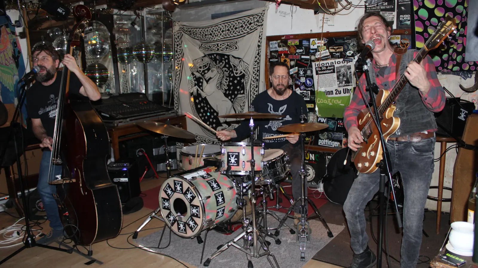 Urige Band: die Donkeyhonk Company in Immeldorf. (Foto: Jens Plackner)