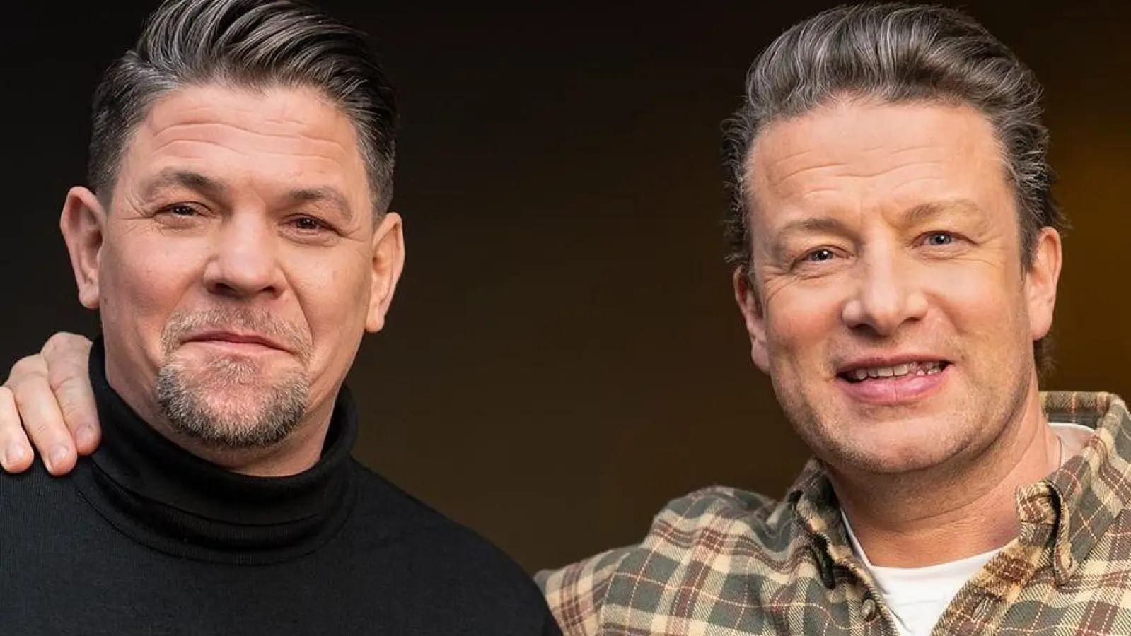 Duell der Spitzenköche: Weltstar Jamie Oliver tritt erstmals gegen den deutschen TV-Liebling Tim Mälzer an. (Foto: Markus Hertrich/RTL/dpa)