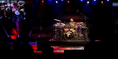 Der Rhythmus-Architekt und Headliner Matt Garstka beim Meinl Drum Festival 2026 in Gutenstetten. (Foto: Evi Lemberger)