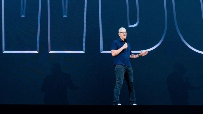 Apple und Konzern-Chef Tim Cook laden erneut zur Entwicklerkonferenz WWDC. (Foto: Noah Berger/AP/dpa)