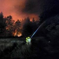 Nach dem Waldbrand im Bereich der Gemeinde Übersee am Chiemsee verlangt die Feuerwehr eine bessere Ausrüstung. (Archivbild) (Foto: Wolfgang Gasser/Kreisfeuerwehrverband Traunstein/dpa)