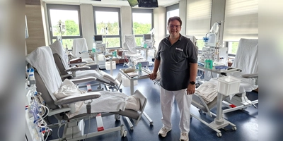 Stefan Wöhl vom Nieren &amp; Diabetes Zentrum in Ansbach betrachtet die Dialyse als echte Alternative zur Organspende. (Foto: Andrea Walke)