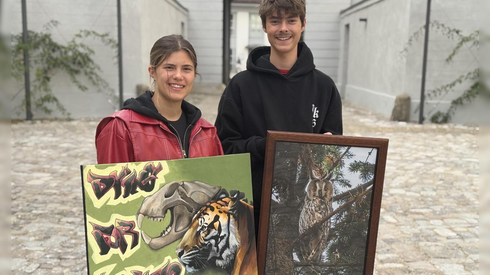 She paints, he photographs: Teenage twins from Ornbau have a passion for ...