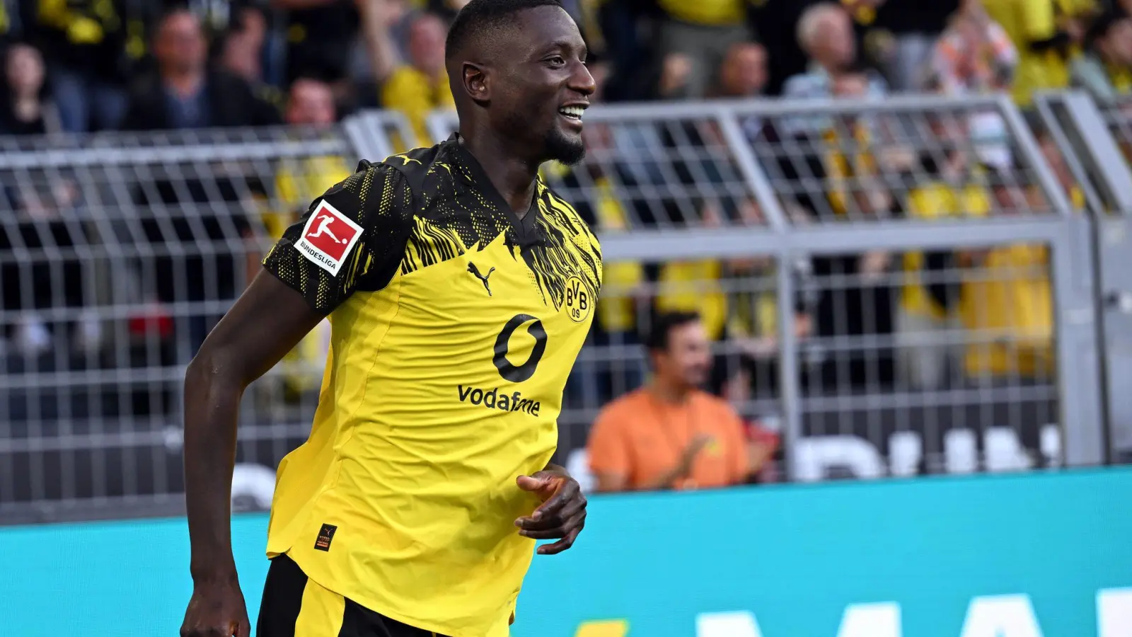 Besser als Harry Kane: Dortmunds Torjäger Serhou Guirassy (Foto: Federico Gambarini/dpa)