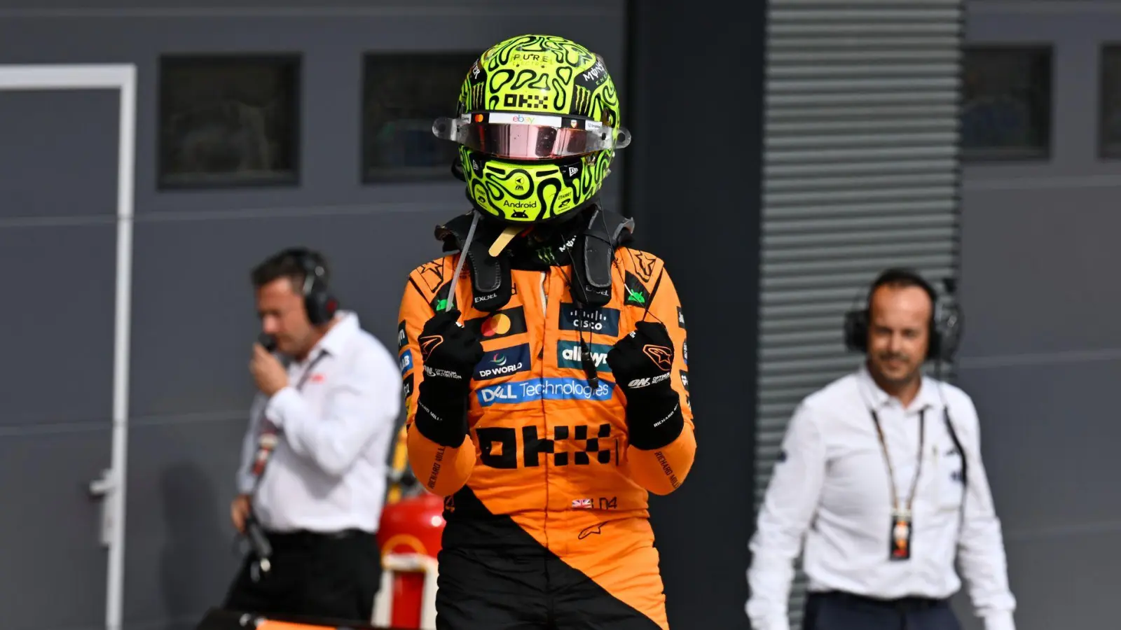 Lando Norris setzte in Ungarn auf eine gewagte Strategie und gewann. (Foto: Denes Erdos/AP/dpa)