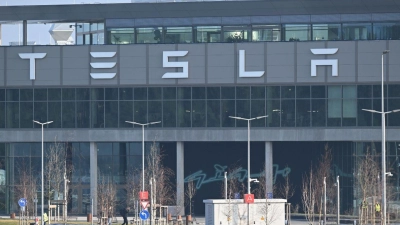 Tesla wendet sich gegen einen Tarifvertrag. (Foto: Sebastian Christoph Gollnow/dpa)
