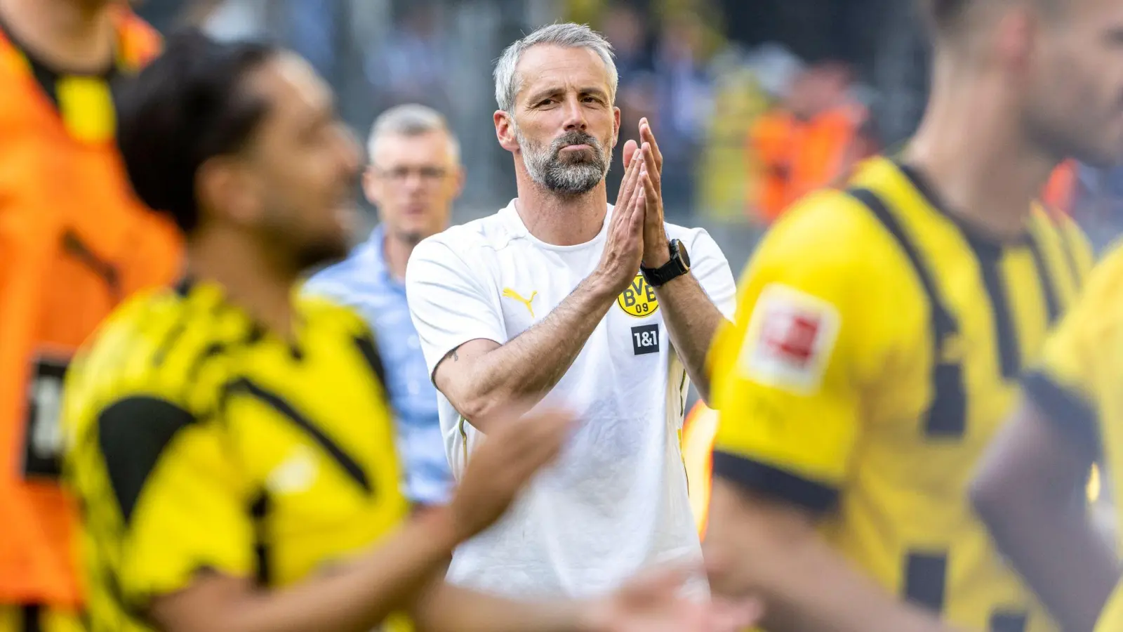 Trainer Marco Rose muss den BVB nach nur einer Saison wieder verlassen. (Foto: David Inderlied/dpa)