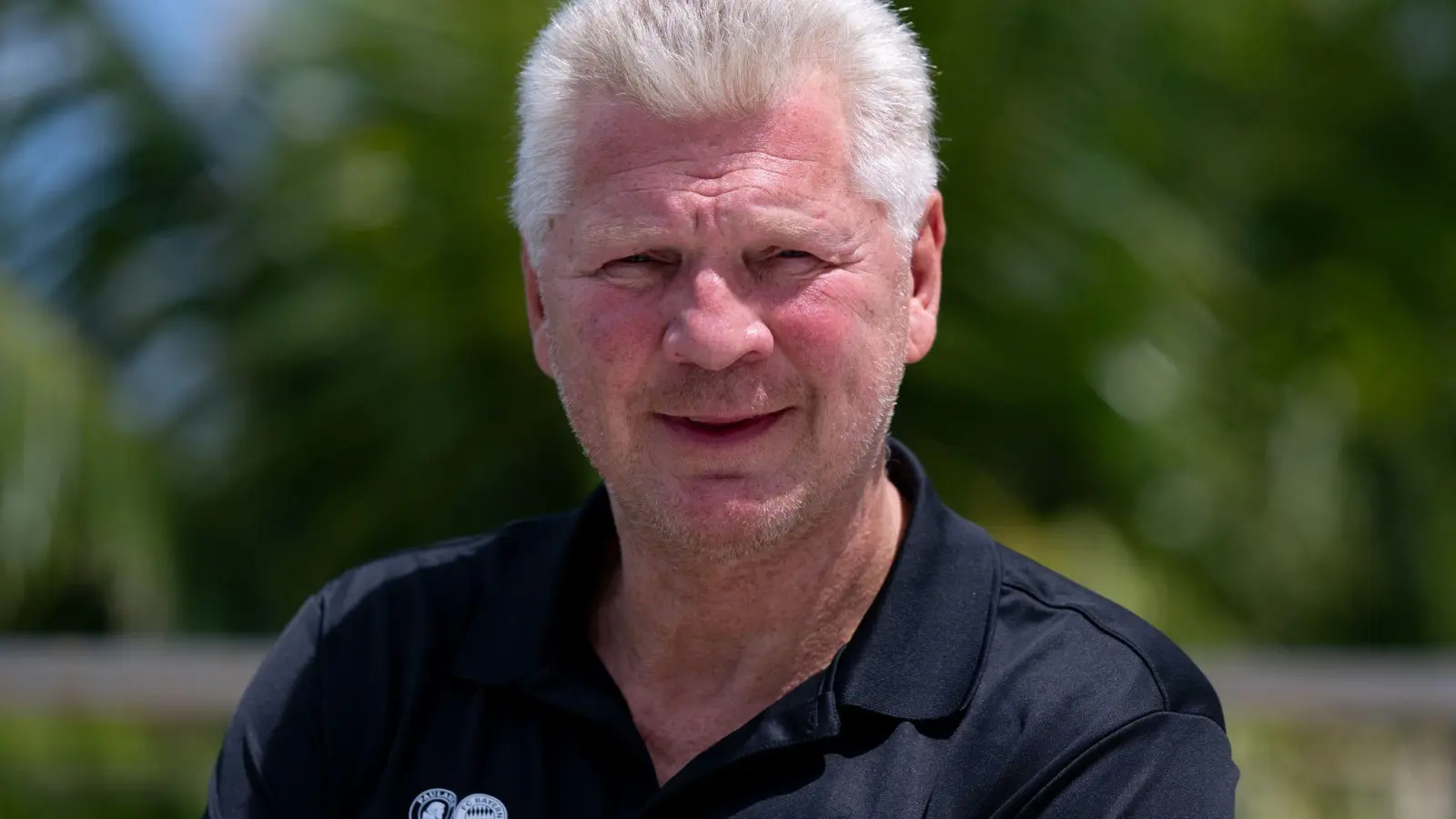 Stefan Effenberg äußert sich in Miami zum neuen Augsburger Cheftrainer Sandro Wagner. (Foto: Sven Hoppe/dpa)