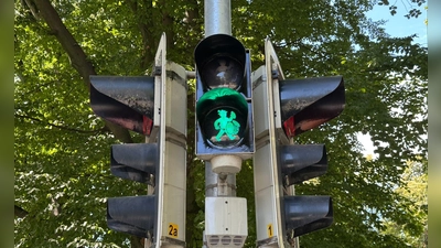 Die Wiesntrommler sollen auch nach dem Rosenheimer Herbstfest noch den Verkehr regeln. (Symbolbild)  (Foto: Christian Baab/Stadt Rosenheim/dpa)