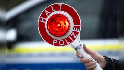Die Beamten stellen bei der Kontrolle fest, dass die Kennzeichen nur aus Papier sind. (Symbolbild)  (Foto: Soeren Stache/dpa)