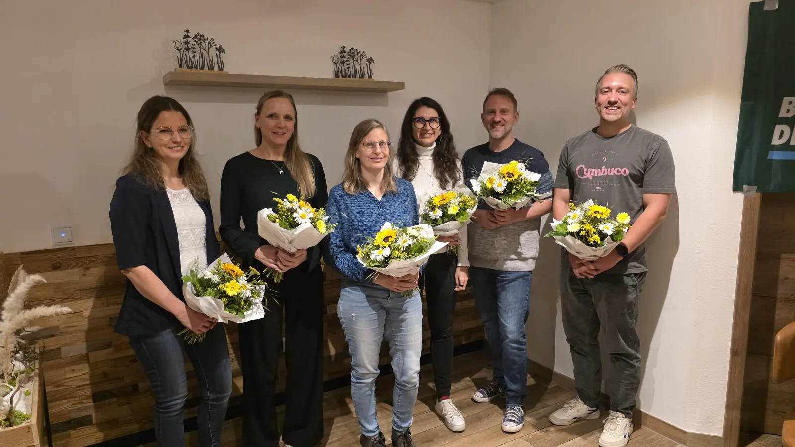 Sie bilden das Vorstandsteam der Dinkelsbühler Grünen (von links): Kerstin Kranz, Ortssprecherin Katharina Bach, Viola Grießhammer, Maria Wolff, Chris Nagler und Ortssprecher Alexander Bromberger. (Foto: Markus Weinzierl)