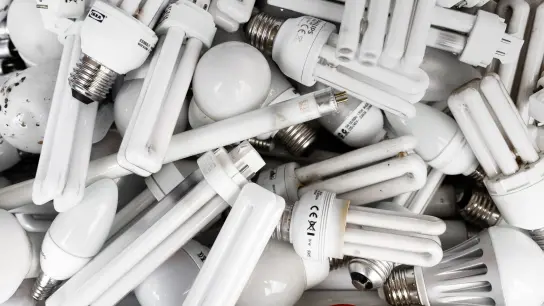 Werden bald nicht mehr verkauft, haben aber nichts im Hausmüll zu suchen: Energiesparlampen ud Leuchtstoffröhren, die man austauscht, gehören in den Elektroschrott. (Foto: Markus Scholz/dpa-tmn)