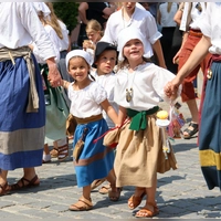 Schon die Kinder machen machen begeistert bei der Kinderzeche mit. (Foto: Martina Haas)