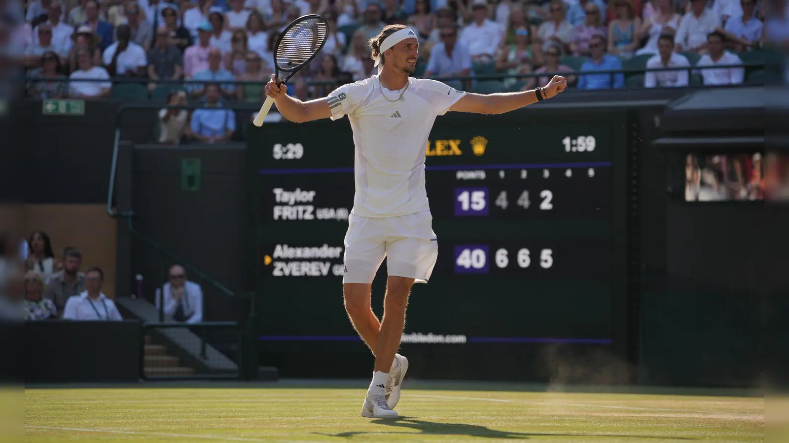 Möchte auch am Freitag jubeln: Alexander Zverev. (Foto: Kin Cheung/AP/dpa)