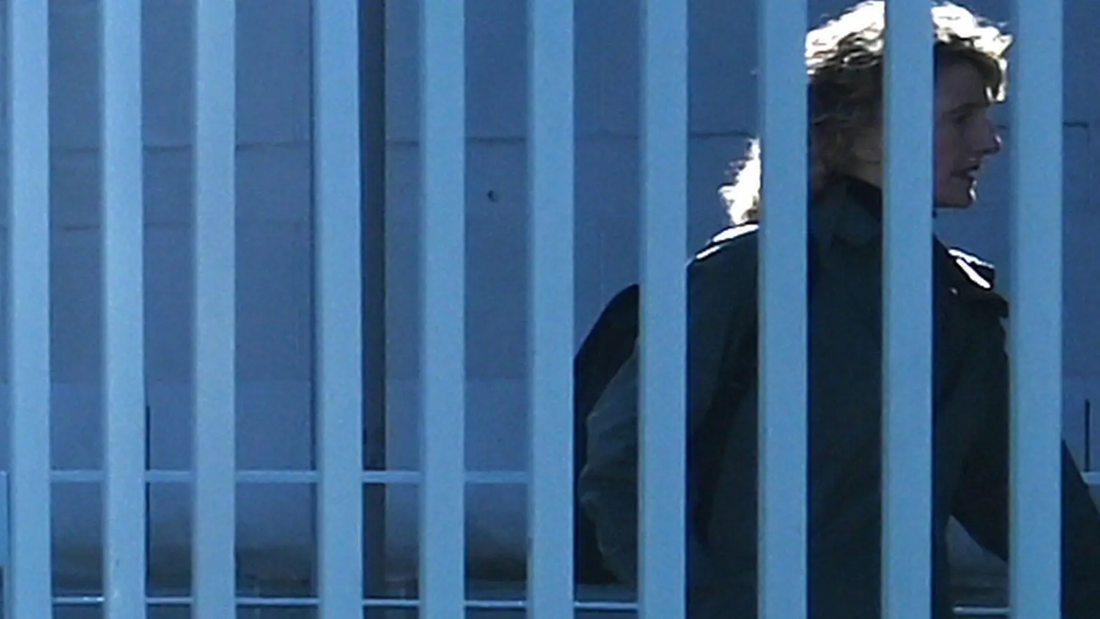 Tricia Tuttle bei ihrer Ankunft im Kanzleramt. (Foto: Elisa Schu/dpa)