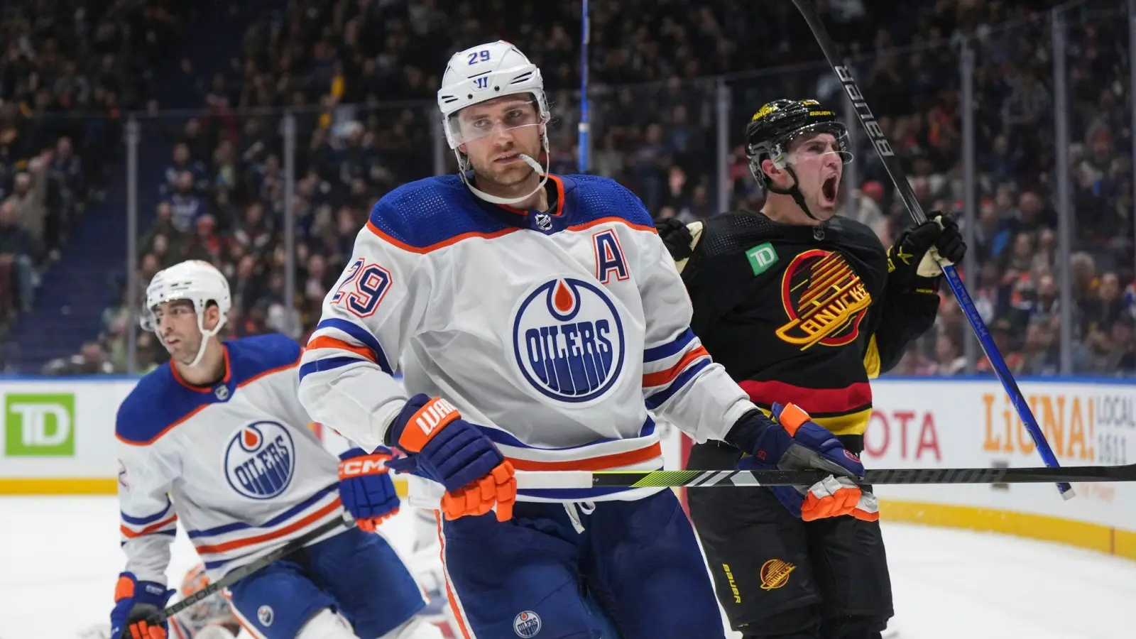Edmontons Leon Draisaitl machte gegen die Ducks ein starkes Spiel. (Foto: DARRYL DYCK/The Canadian Press/AP/dpa)