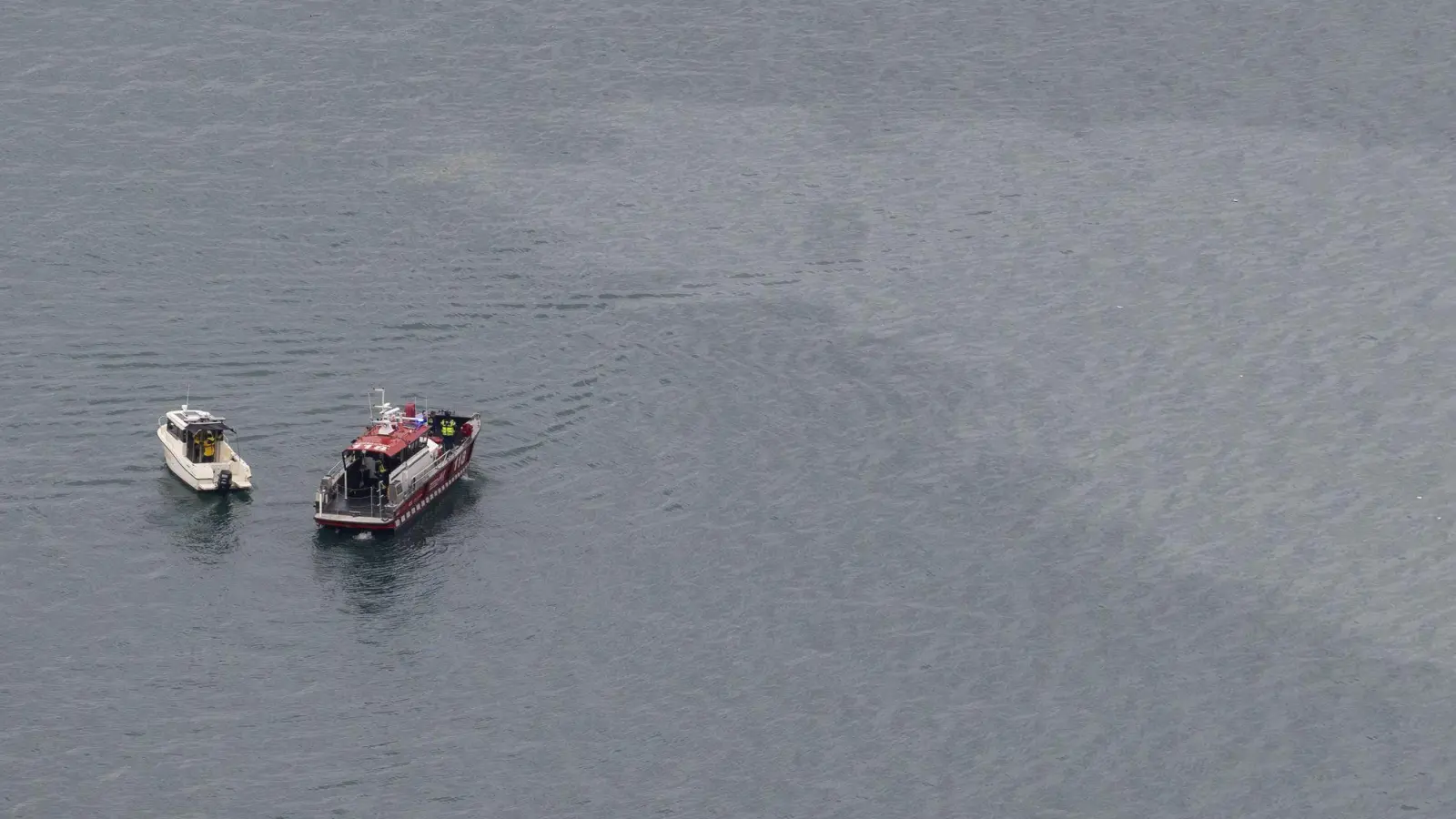 Die Polizei hat noch keine Angaben über Insassen des Flugzeugs. (Foto: Urs Flueeler/KEYSTONE/dpa)