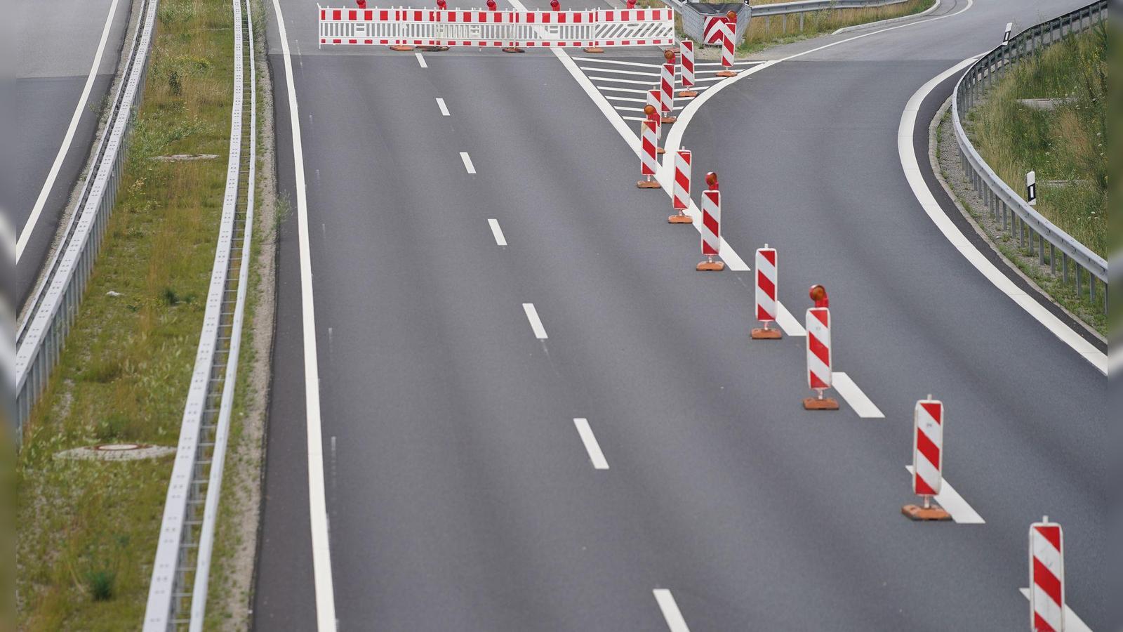 Due to night work: Full closure on the A7 between Rothenburg and Wörnitz