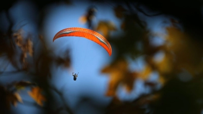 Gleitschirmflieger legt Langsteckenflug hin. (Archivbild) (Foto: Karl-Josef Hildenbrand/dpa)