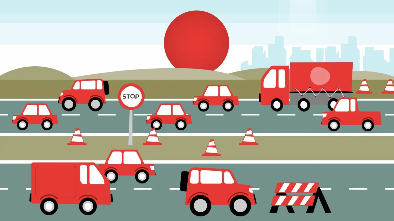Auf Deutschlands Autobahnen ist am Wochenende Geduld gefragt: In sechs Bundesländern starten die Herbstferien und es gibt mehr als 1.200 Autobahnbaustellen. (Foto: dpa-infografik GmbH/dpa-tmn)