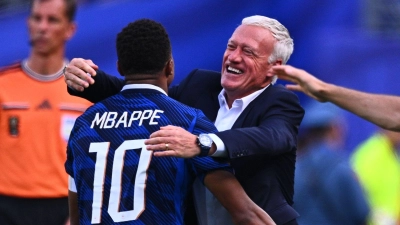Mbappé war als Doppeltorschütze erneut ein zentraler Spieler für Frankreich. (Foto: Tom Weller/dpa)