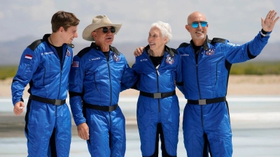 2021 flog Wally Funk mit Blue Origin ins Weltall und schrieb Geschichte. (Archivbild) (Foto: Tony Gutierrez/AP/dpa)