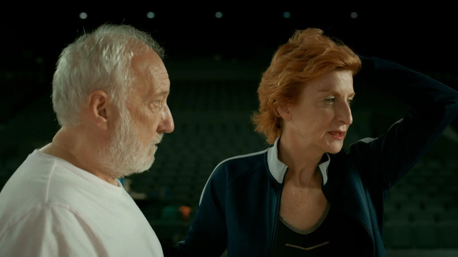 François Berléand als Germain und Maria Ribot als La Ribot in einer Szene des Films „Last Dance“. (Foto: -/Arsenal Filmverleih/dpa)